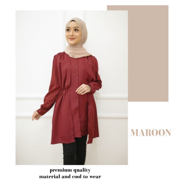 Koleksi D Modest baju  Blouse  Muslimah  Nursing Tunic Labuh 