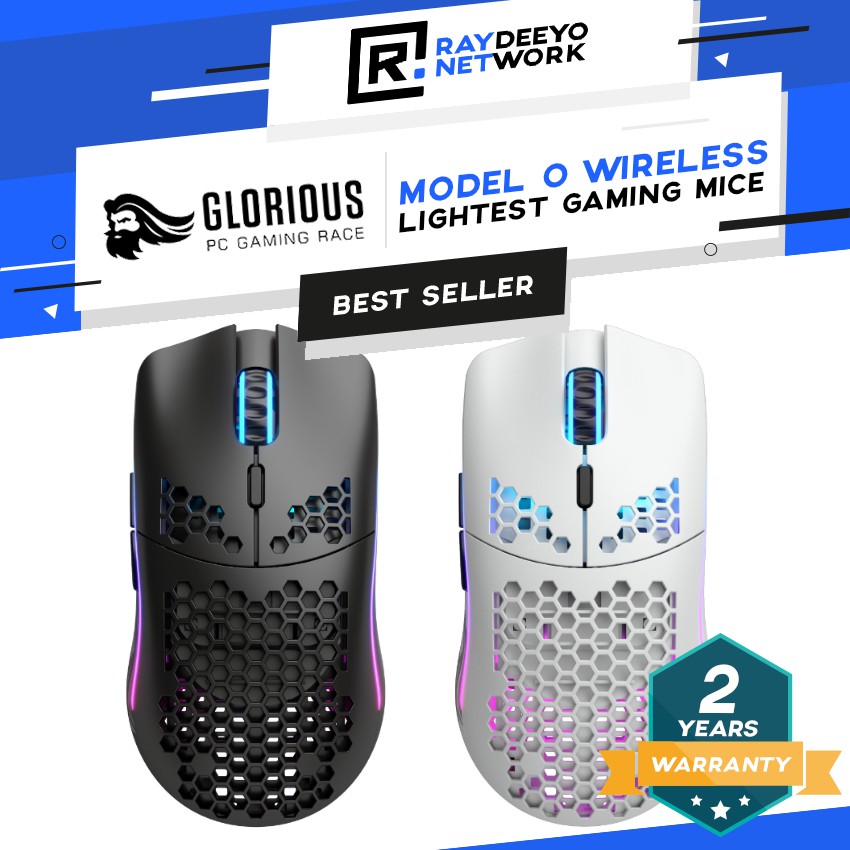 Glorious Model O Wireless Rgb Gaming Mouse Black White Ultra Light Weight 69g Bamf Sensor No Lag Wireless Shopee Malaysia