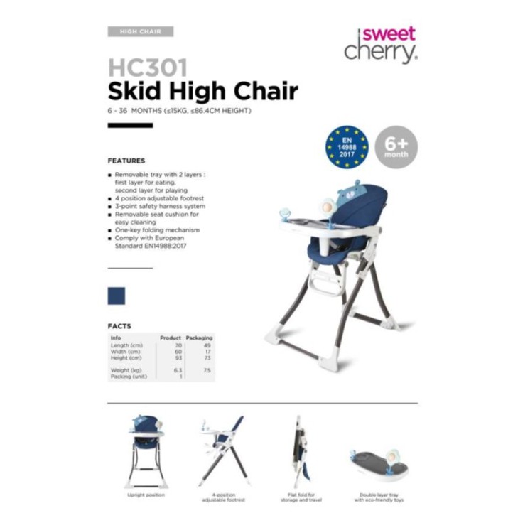 sweet cherry high chair