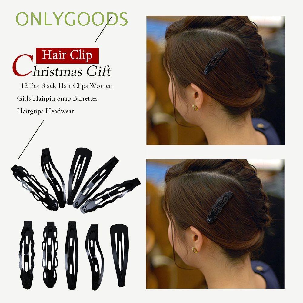 Fashion Kids Cute Hair Clip Christmas Gift Black Hairpin Hair