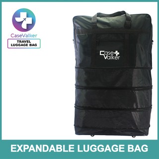 Case Valker Foldable Expandable 5 Wheels Luggage Size XL