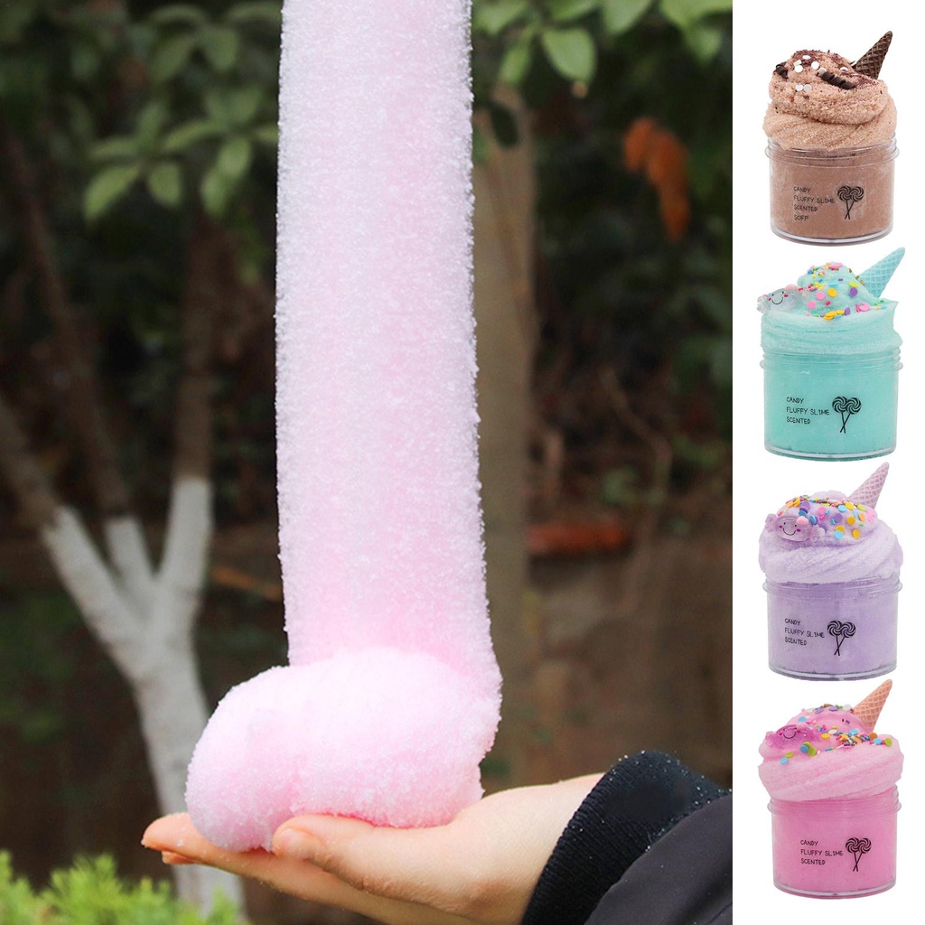 200ml Slime Fluffy Lizun DIY Kit Polymer Modeling Clay Light Plasticine For Cookies Slime Charms Accessories Toys For Ki