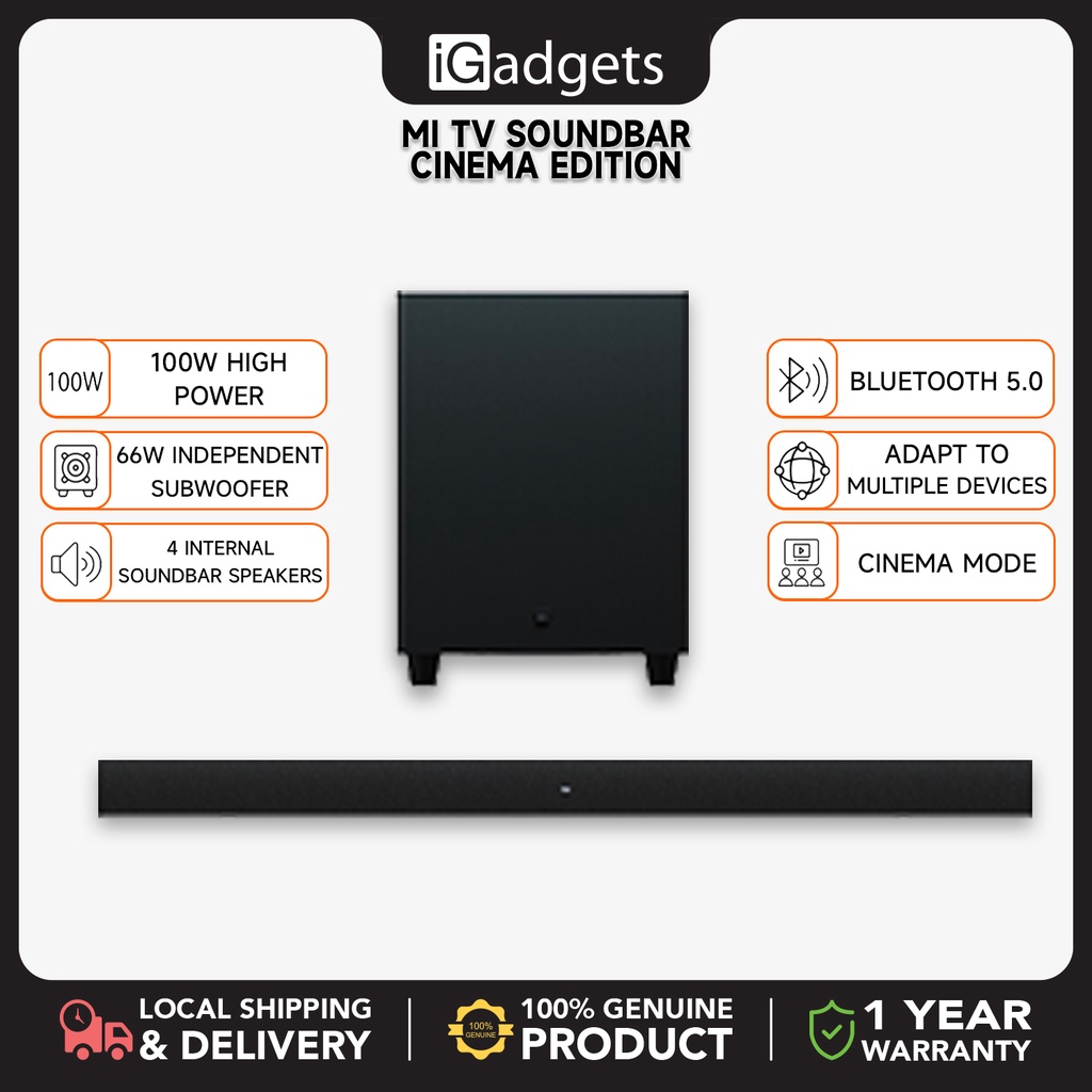 Xiaomi Mi TV SoundBar Subwoofer Cinema Edition Speaker Home Theatre ...