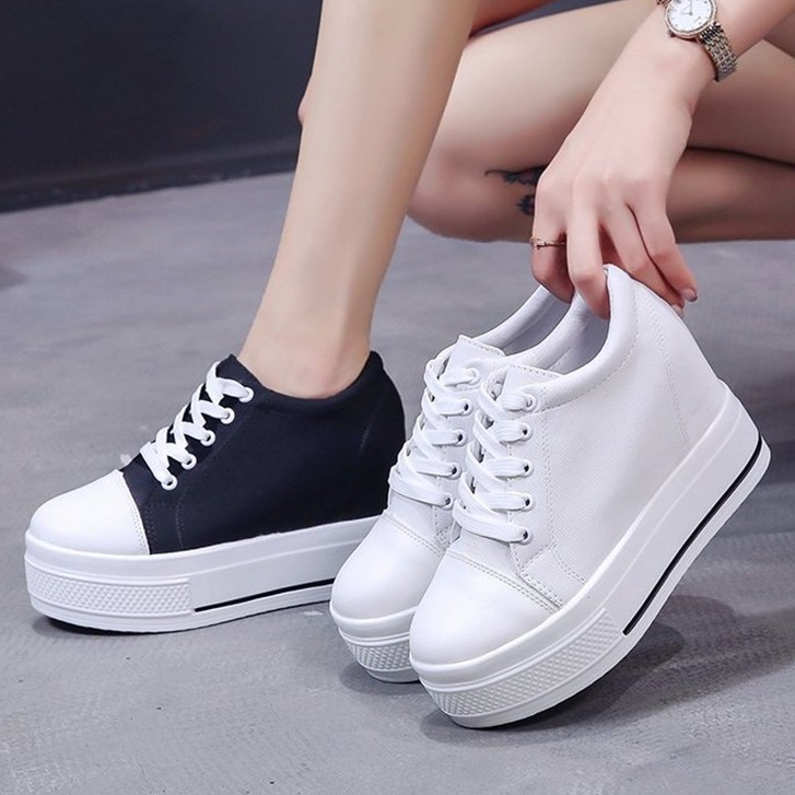 white high top canvas shoes