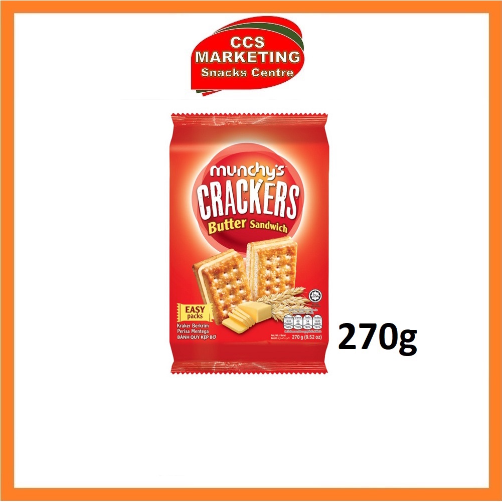 CCS Munchy's Crackers Butter Sandwich ( 270g ) Shopee Malaysia