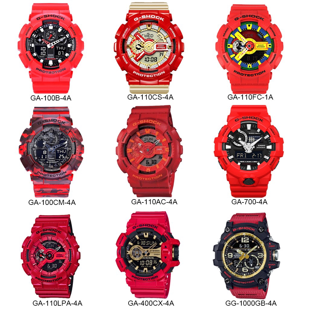 g shock ga700 red