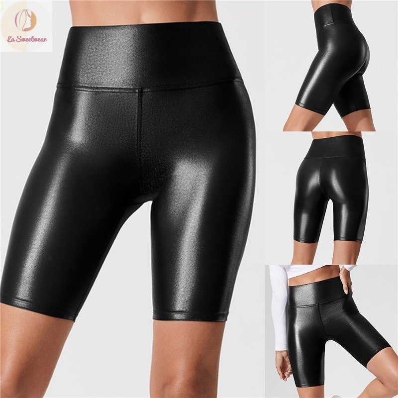 Women Short Leather Pants Fashion Shorts Shopee Malaysia