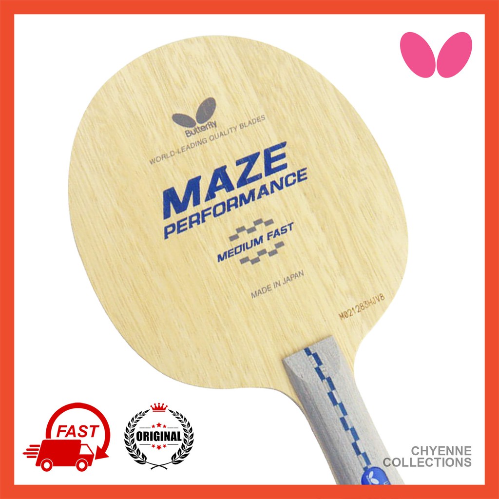 ORIGINAL Butterfly Maze Performance • MEDIUM FAST • Table Tennis Blade