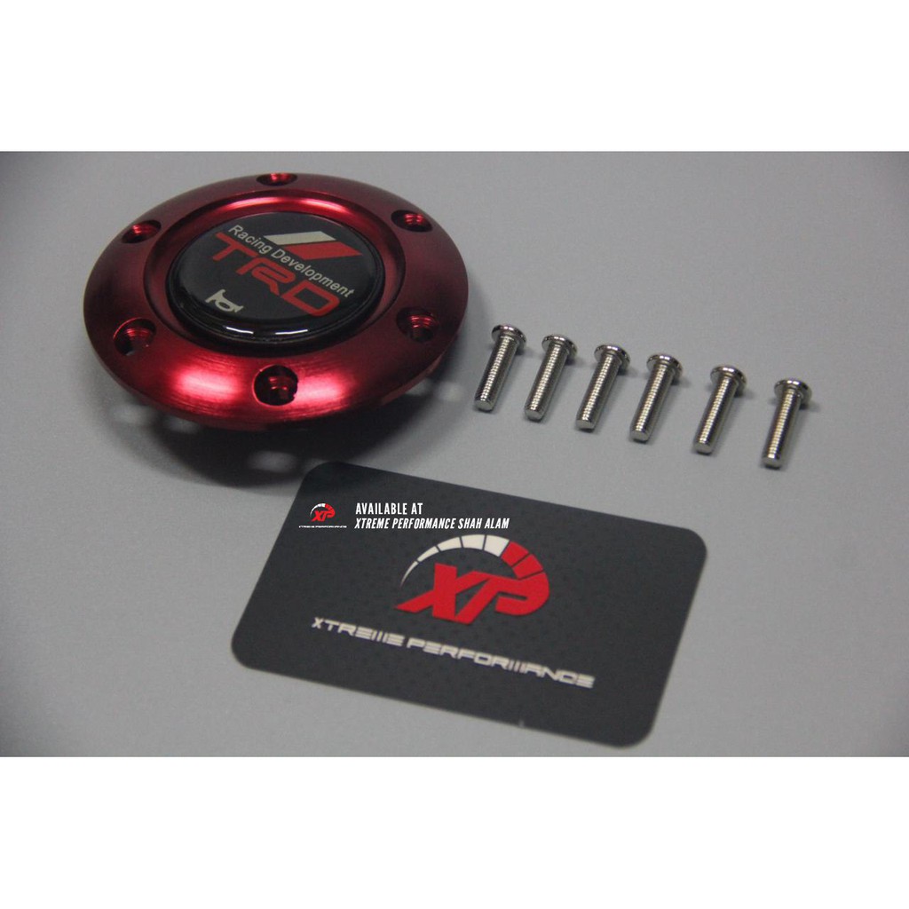 TRD HORN BUTTON RED STAINLESS STEEL COVER Shopee Malaysia