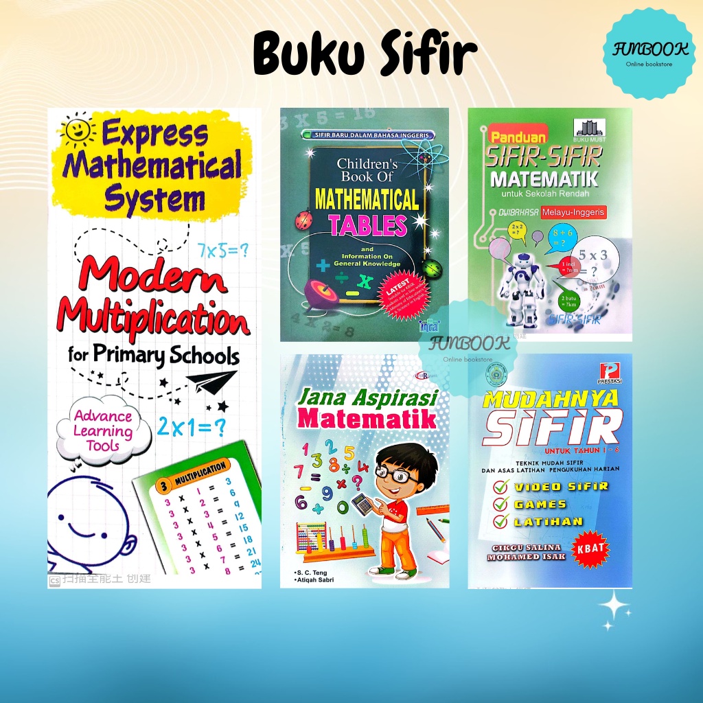 [FUNBOOK] Buku Nota Sifir / Latihan Kemahiran Mengira Matematik Fakta Asas