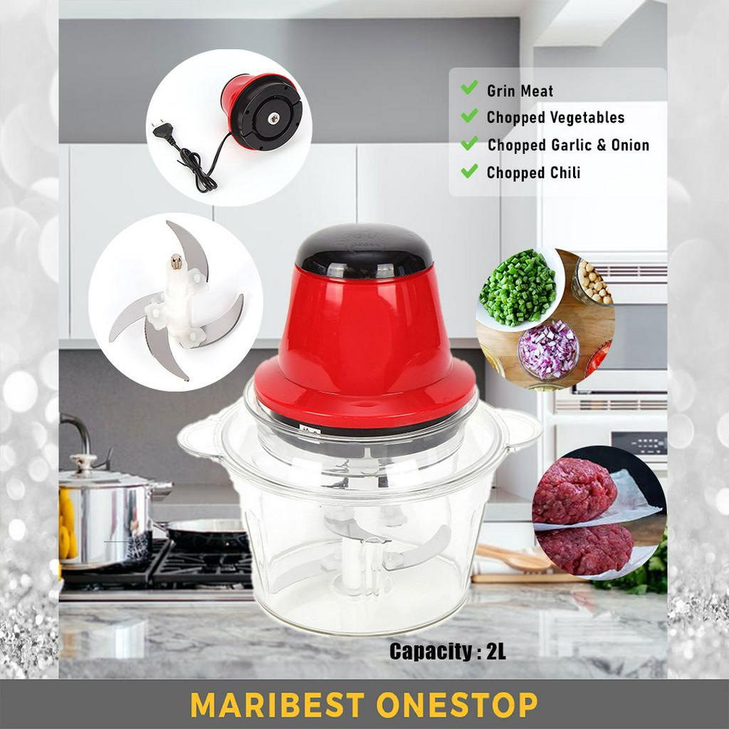 QL-801 ELECTRIC MEAT GRINDER MINCER CHOPPER SLICER PLASTIC COVER MULTIPURPOSE EASY OPERATE CONVENIENT KITCHEN TOOL