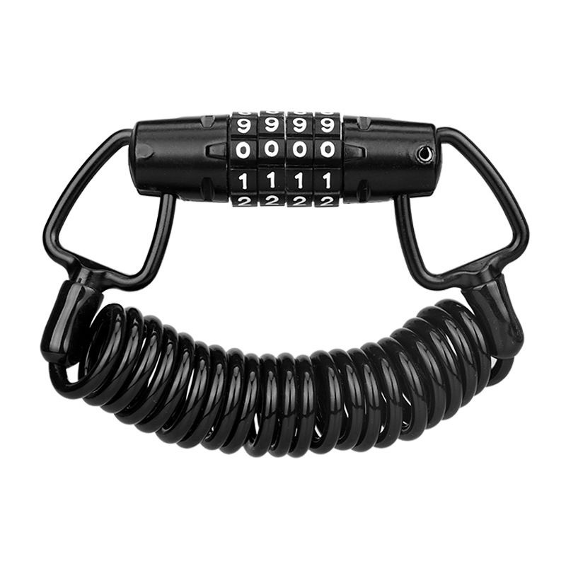 4 Digits AntiTheft Locks Bike Locker Long Steel Cable Coil Security