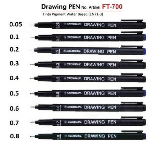 Snowman Drawing Pen 0 05 0 8 Shopee Malaysia