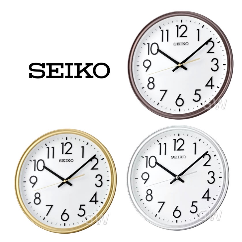 100% ORIGINAL SEIKO Quiet Sweep Analogue Wall Clock QXA736 (QXA736B,  QXA736G, QXA736S) [Jam Dinding] | Shopee Malaysia