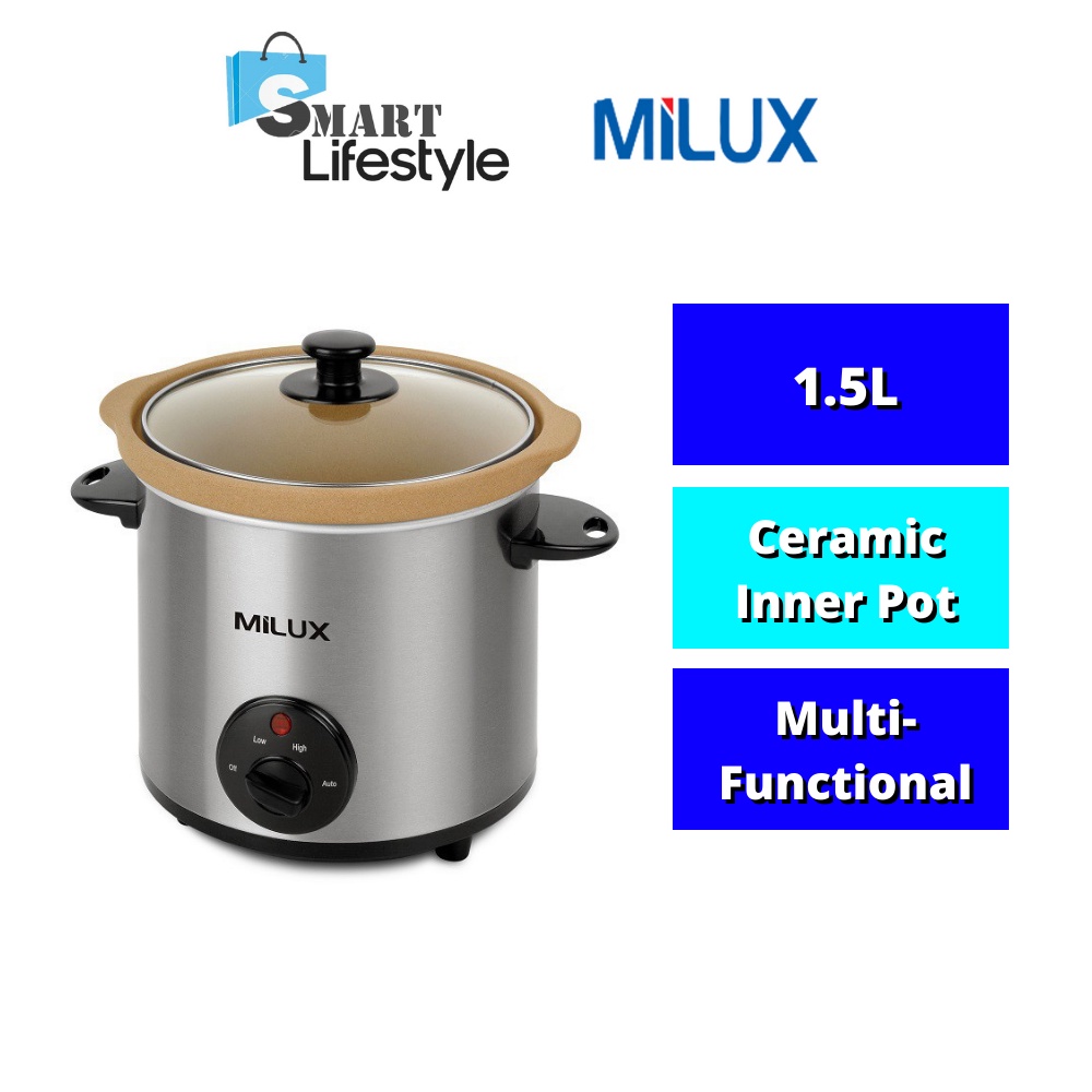 Milux 1.5L Ceramic Slow Cooker MSC15