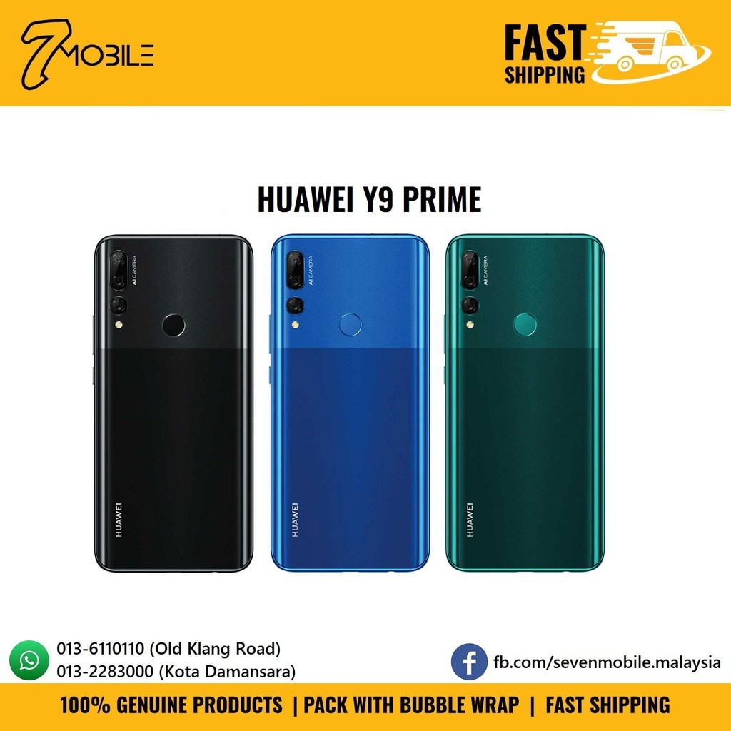 Huawei Y9 Prime 2019 128gb 6 59 16mp Auto Pop Up Camera Android Phone Byfedex Ebay