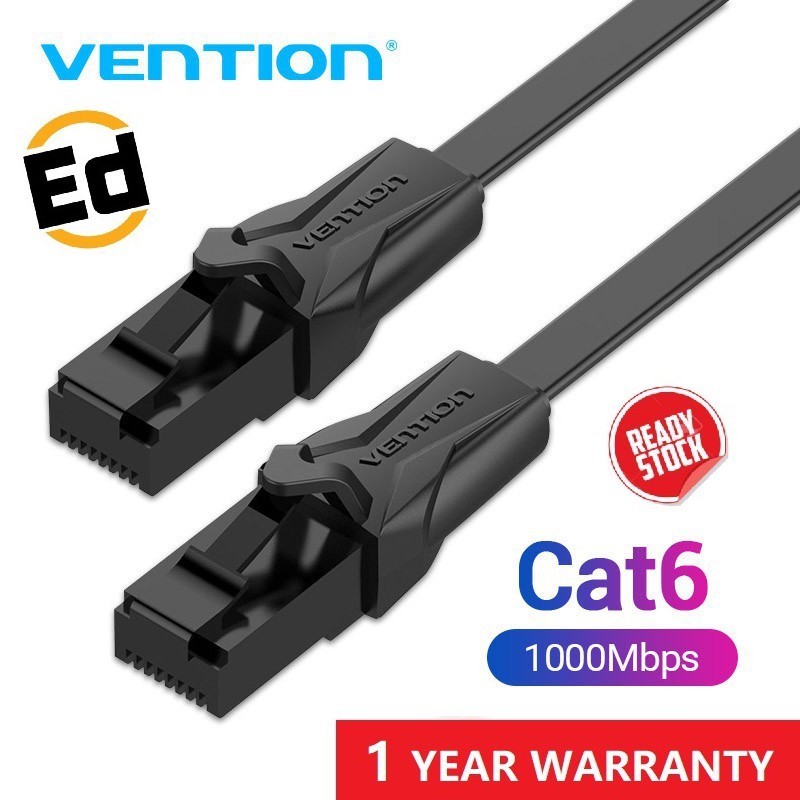 [ READY STOCK ] Vention Cat6 Cable RJ45 Gigabit High Speed CAT