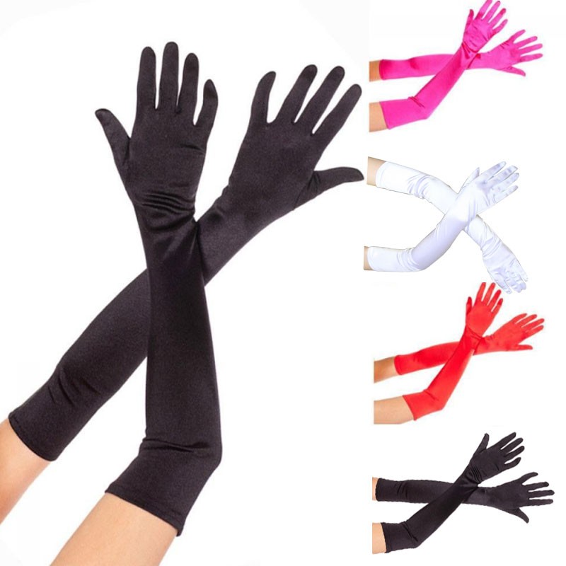 satin hand gloves