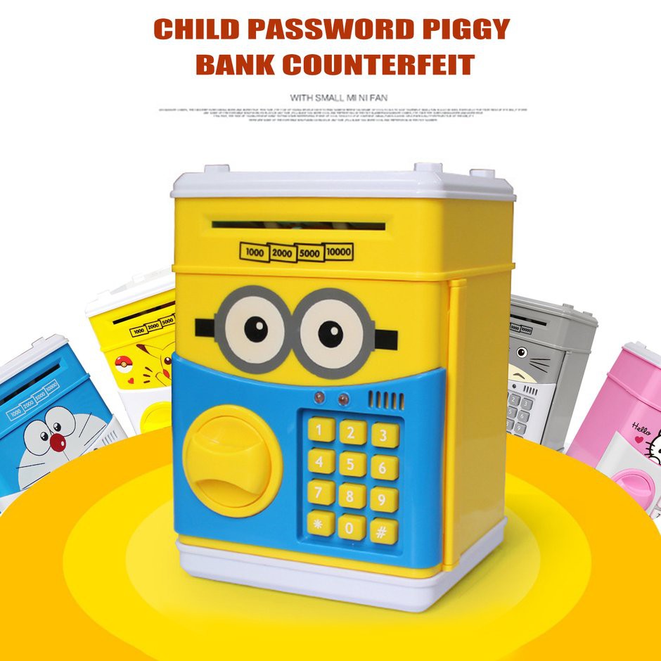 Dpd Piggy Bank Atm Bank Money Saving Box Electronic Password Coin Deposit Machine Shopee Malaysia