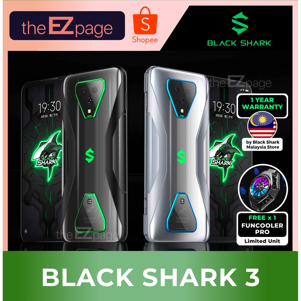 Black Shark 3 8 Gb 128 Gb 1 Year Official Warranty By Black Shark Malaysia Shopee Malaysia