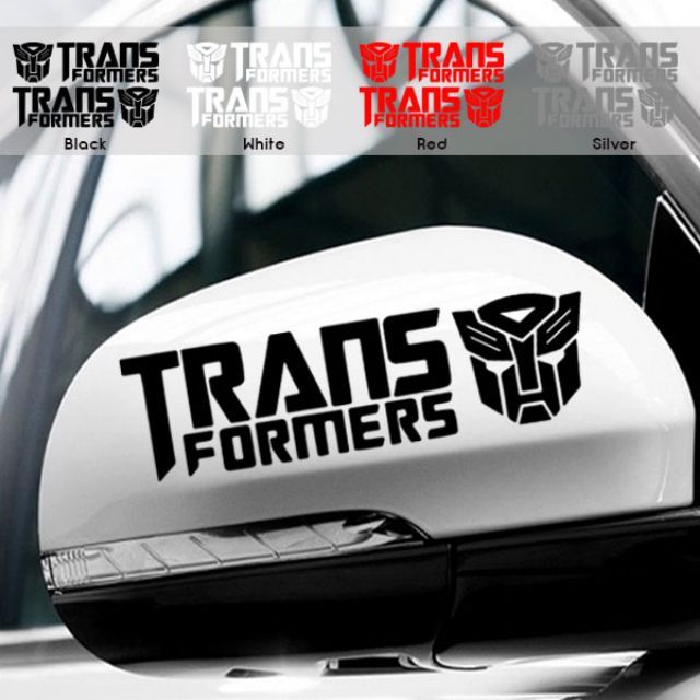 transformer car decals