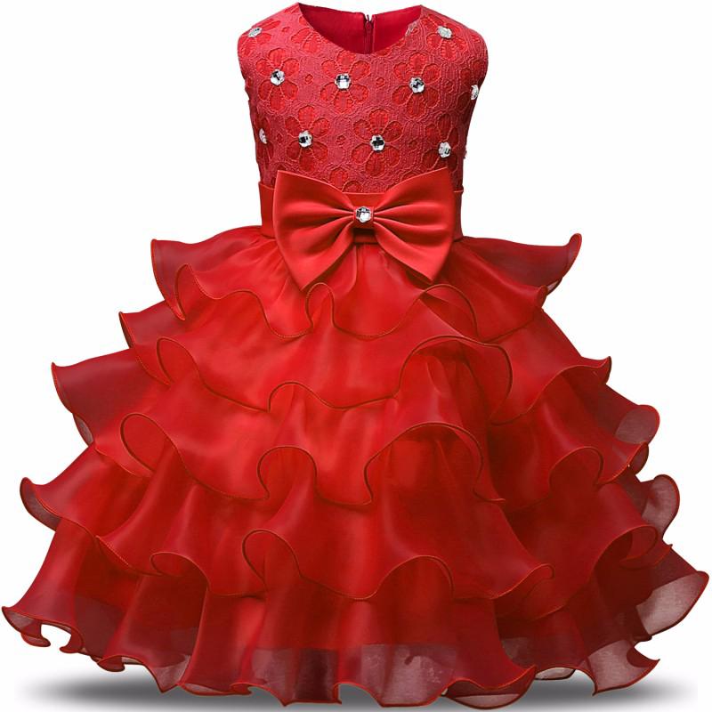 red birthday dress for 1 year old