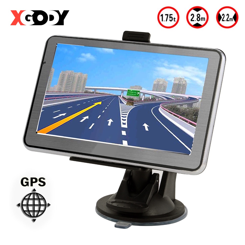 XGODY 5'' 511F-Pro Car Truck GPS Navigation HD Display Navigator 256MB RAM+8GB SAT NAV