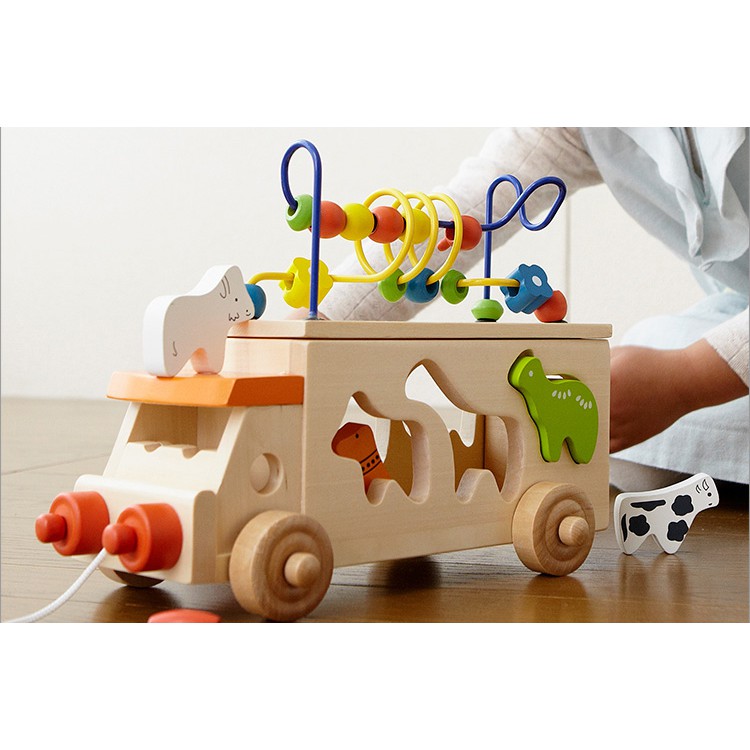 Wooden Animal Beads Bus (Japan Ed.Inter) Shopee Malaysia