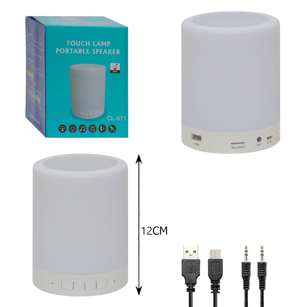 touch lamp portable speaker with picture