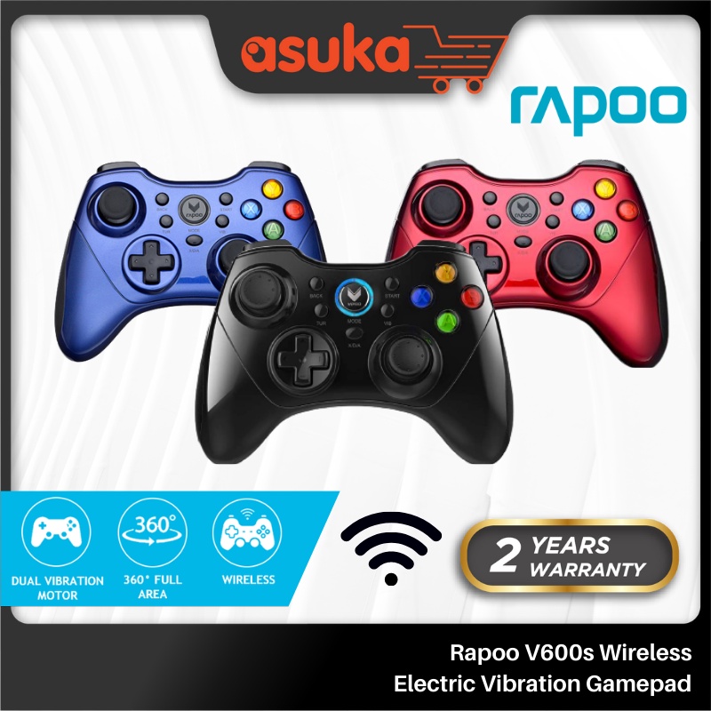 Rapoo V600s Wireless Electric Vibration Gamepad