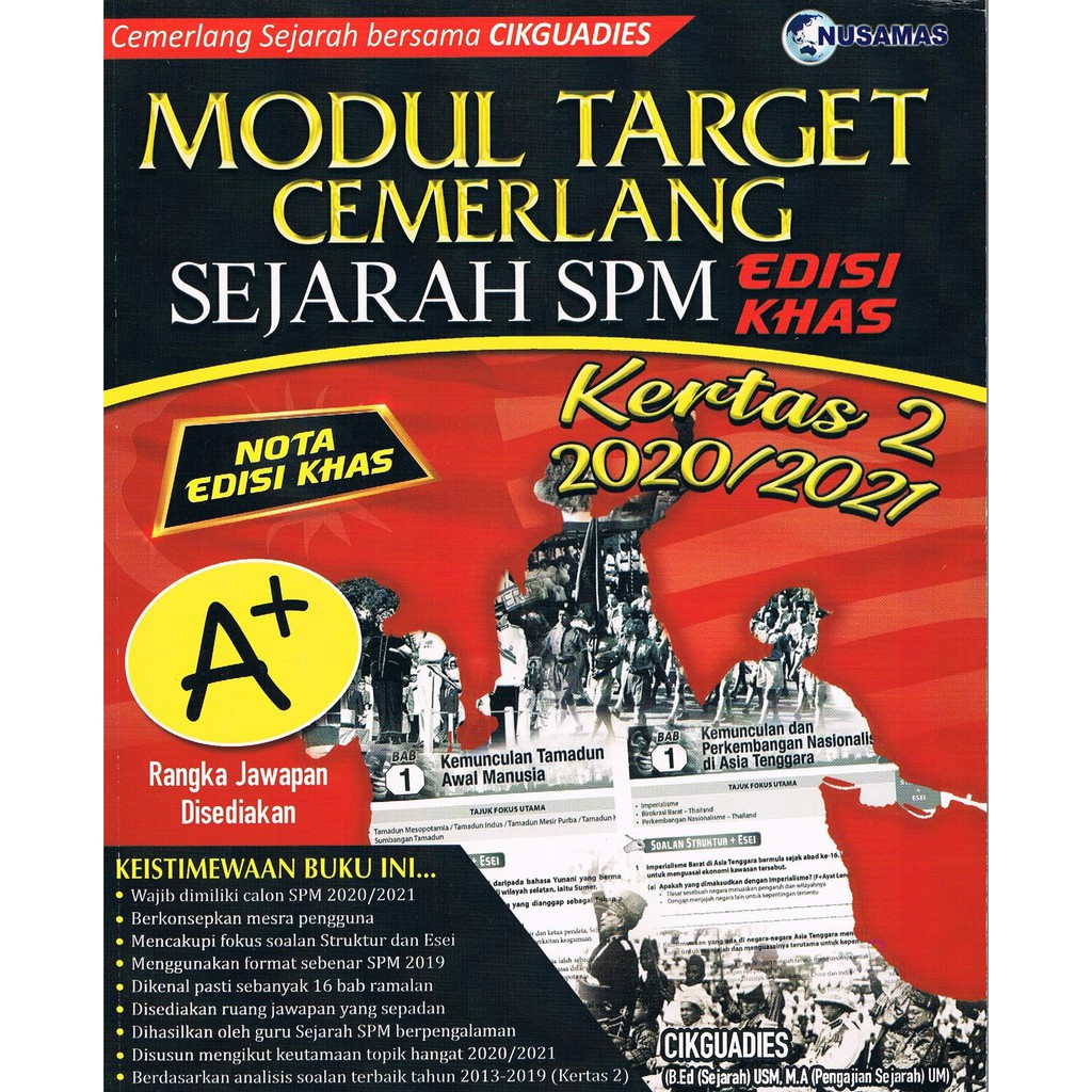 Nusamas Modul Target Cemerlang Sejarah Spm Kertas 2 Kbsm Shopee Malaysia