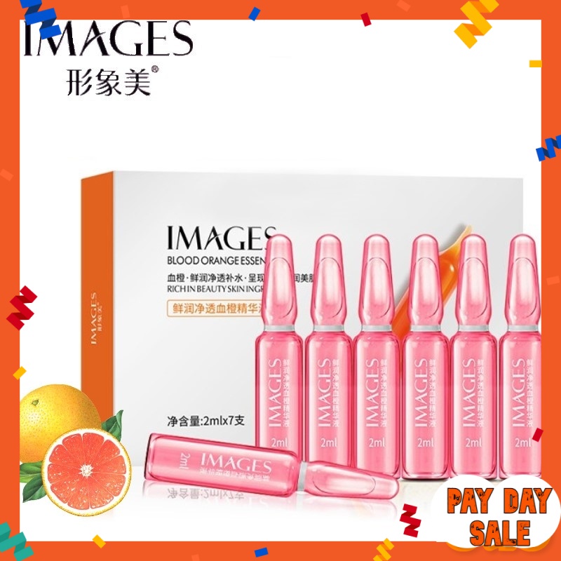 IMAGES Moisturizing Cleanse Blood Orange Skincare Essence 2mlx7/Box