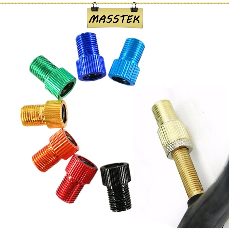 MASSTEK @Johor 1pcs Alloy Presta Valve Adapter Pump Tire Bicycle Presta to Schrader Inflator Pump Adapters 17319