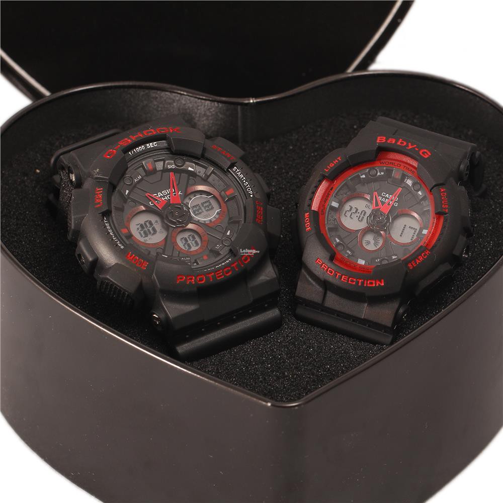 g shock and baby g couple watch