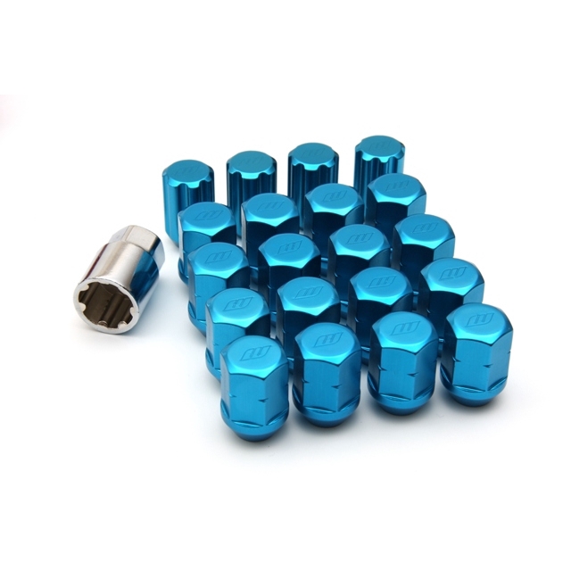 Work Racing Rs Type Forged Alloy Lock Lug Nuts 12 X 1 5 Blue Only Shopee Malaysia