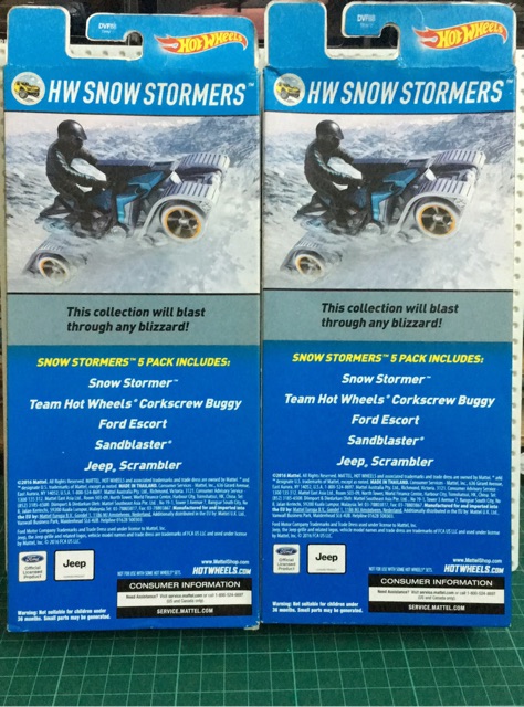 hot wheels snow stormers 5 pack