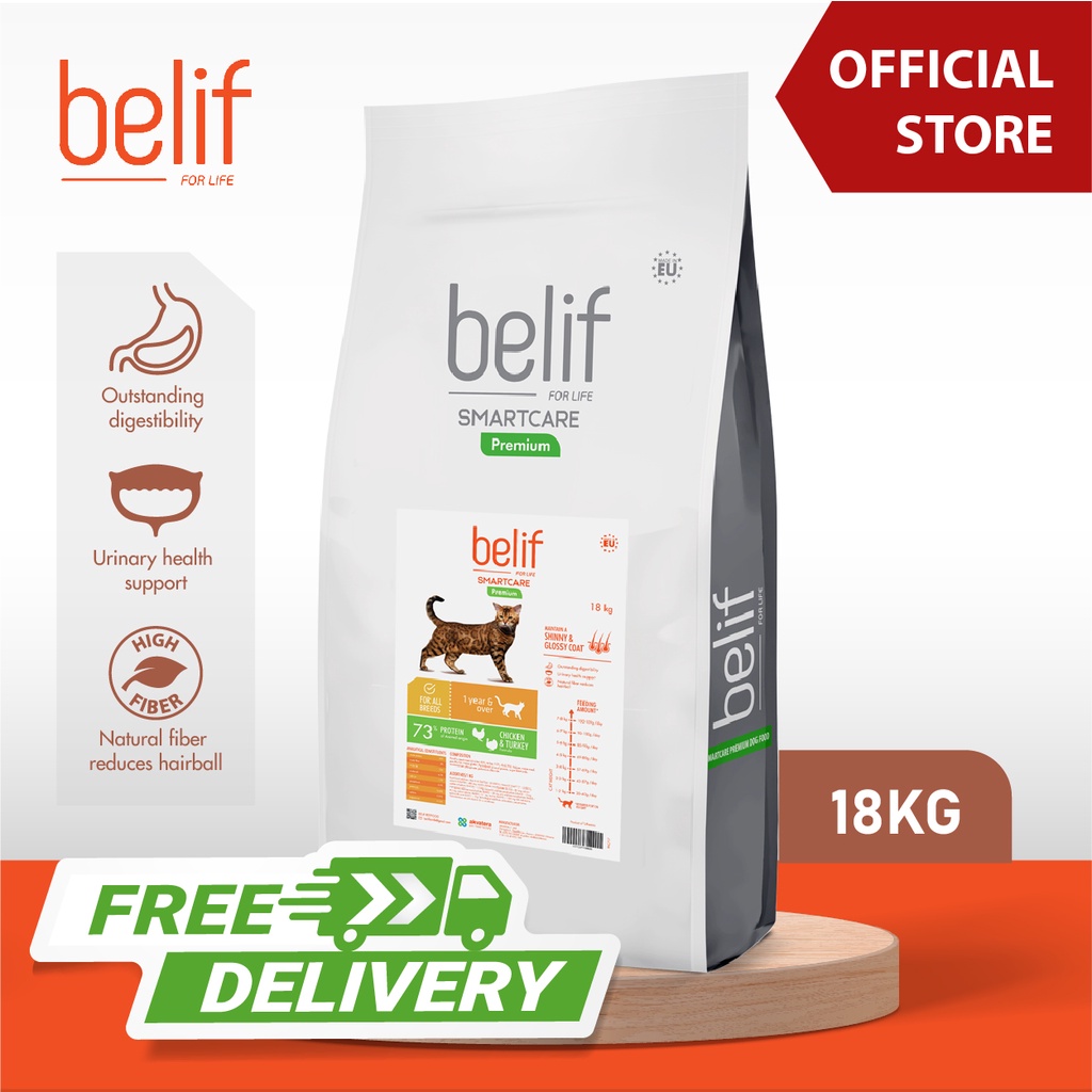BELIF All Breeds Adult Cat Cat Dry Food (18kg) Shopee Malaysia