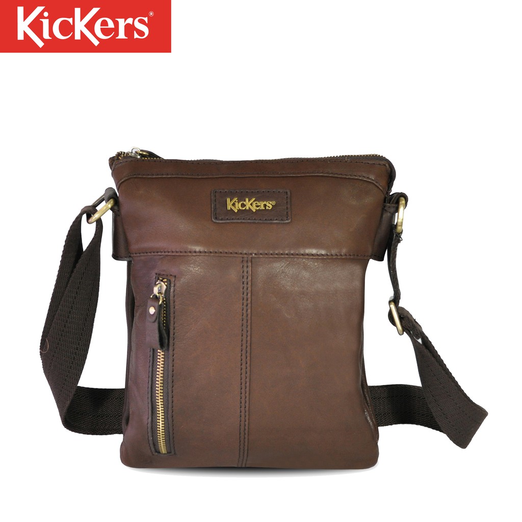 kickers leather sling bag