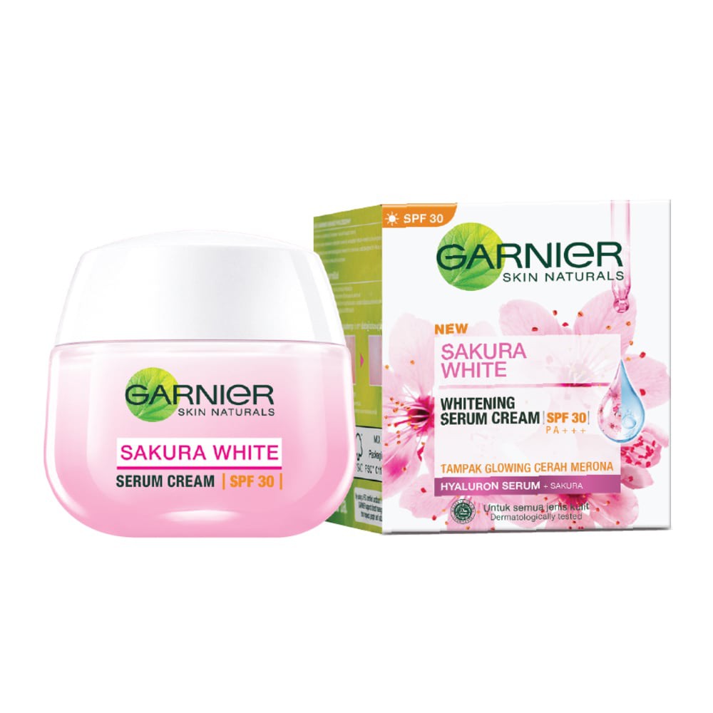 Garnier Sakura White Whitening Serum Cream Spf 30 Pa 50ml Expired 04 23 Shopee Malaysia