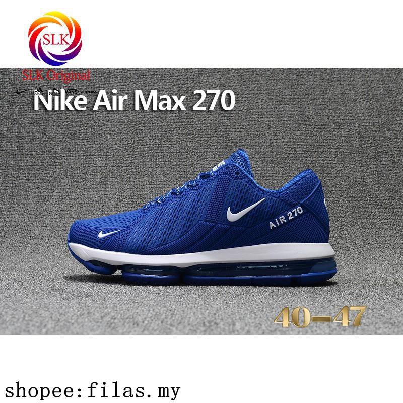 Original Nike Air Max Flair 270 Running Shoes Blue Men Mens Nike Air Max 270 Flair KPU Sneakers White Navy Blue