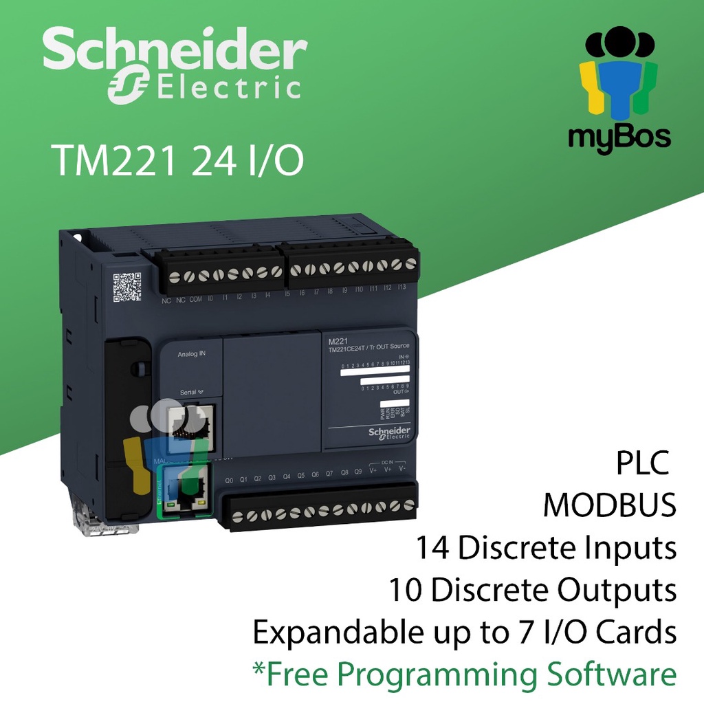 Schneider M221 / TM221 PLC Programmable Logic Controller TM221C24R ...