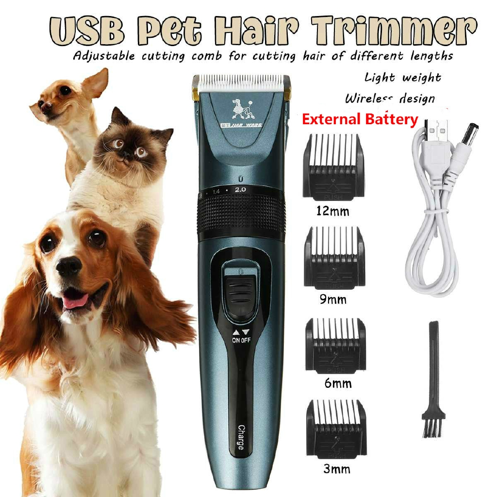 Ready Stock】Professional USB Dog Hair Clippers Trimmer Electric Pet Grooming  Tool Rechargeable Cat Shaver Hair Cutter Dog Haircut Machine | Shopee  Malaysia