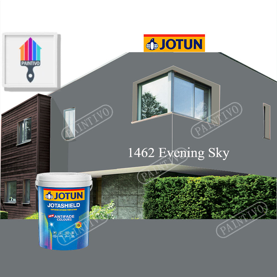 1462 Evening Sky 1L Jotun Jotashield Antifade Grey Colour Outdoor Wall