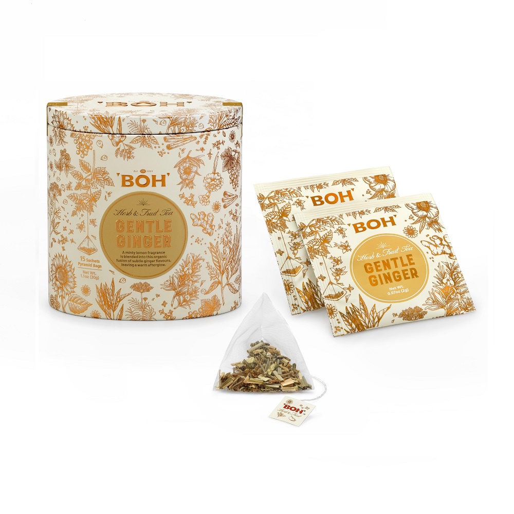 BOH Spa Infusions Gentle Ginger Pyramid Teabag 15 s Shopee Malaysia