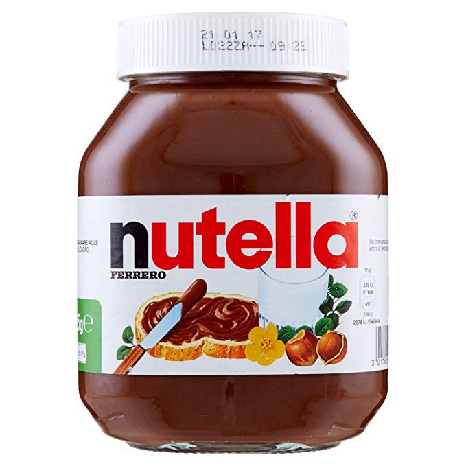 Nutella Ferrero Hazelnut Chocolate Spread [Glass Bottle] 350g / 750g ...