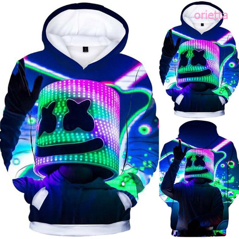 dj marshmello luminous hoodie