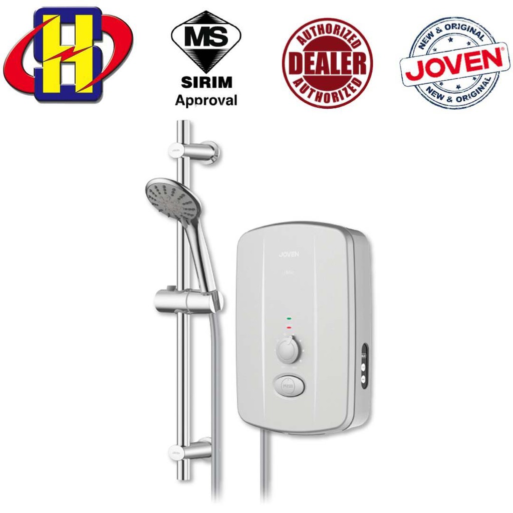 Joven Instant Hot Shower With Inverter Booster Pump Water Heater I88P - Silver