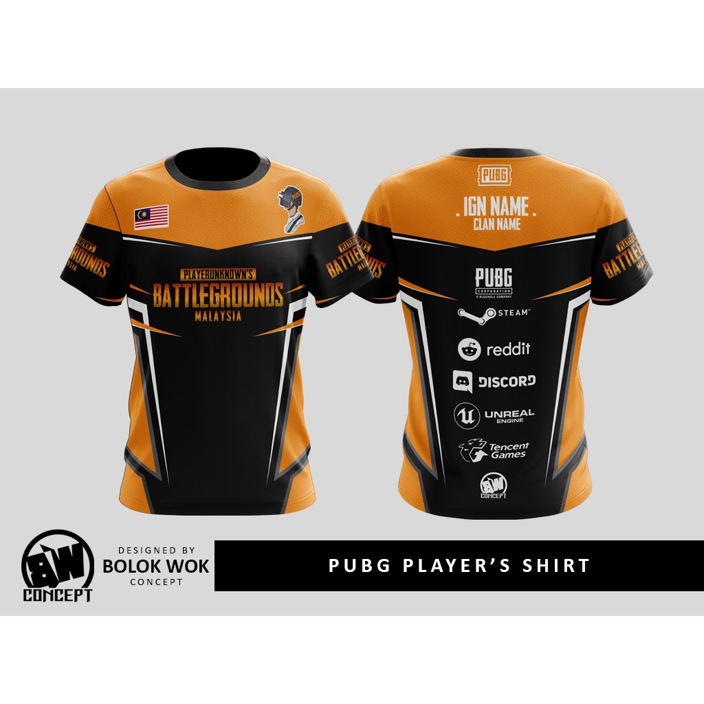 PUBG Jersey Full Sublimation  Shopee Malaysia