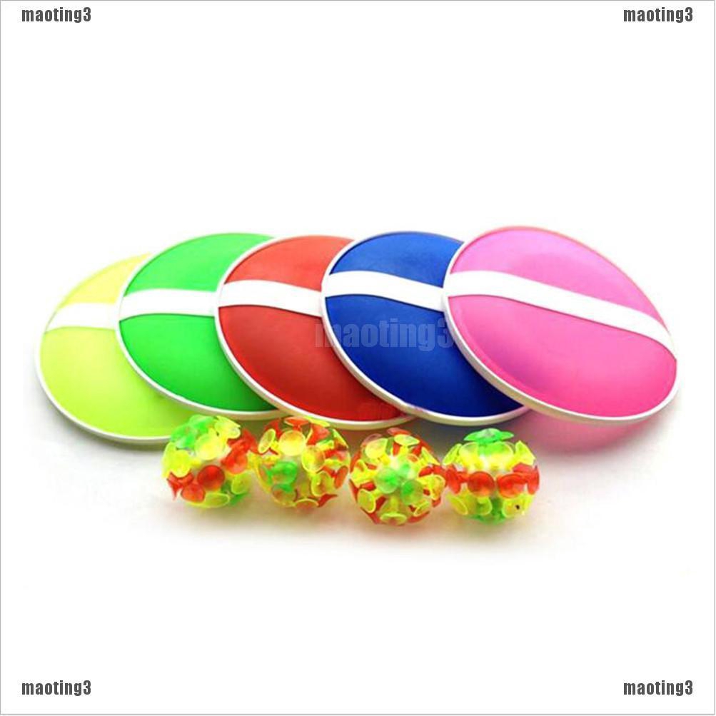 Outdoor Activity Game Funny Sticky Ball Game with 32 Suction Cup 2 Round Bat M