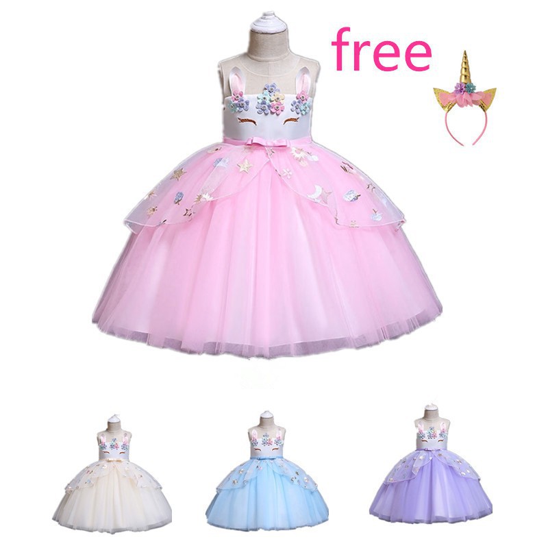 Unicorn New Girl Dresses Wedding Dresses Unicorns Shopee Malaysia